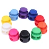 10pcs/lot 2 Hole Toggle Clip Stopper Shoelace Cord Buckles Bag Parts Accessories Multi Colors Plastic Paracord Cord Lock Clamp ► Photo 1/6