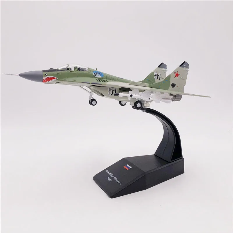 Модель самолета Jason tututuaircraft 1:100 модель российского ВВС MiG 29 из сплава Литые