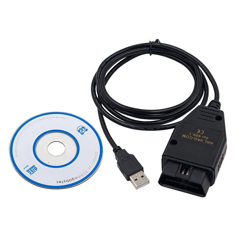 Vag-Com 409.1 Vag Com 409Com Vag 409,1 Kkl Usb Diagnosztikai Kábel-Szkenner Volkswagen Audi Tesztkábel