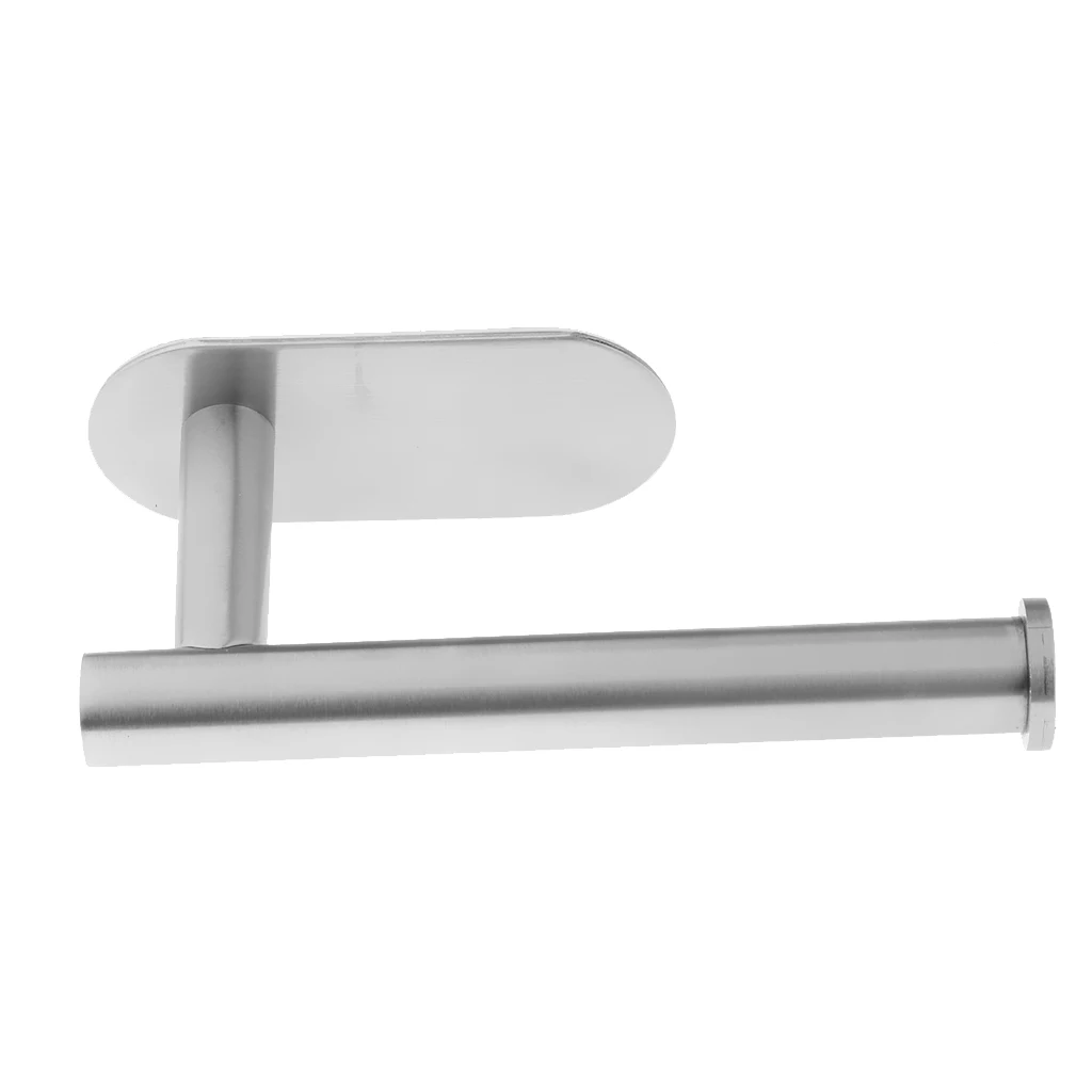 Modern Style Toilet Paper Holder Tissue Paper Roll Holder Towel Racks Towel Tissue Rack Hardware for Bathroom (Silver) 