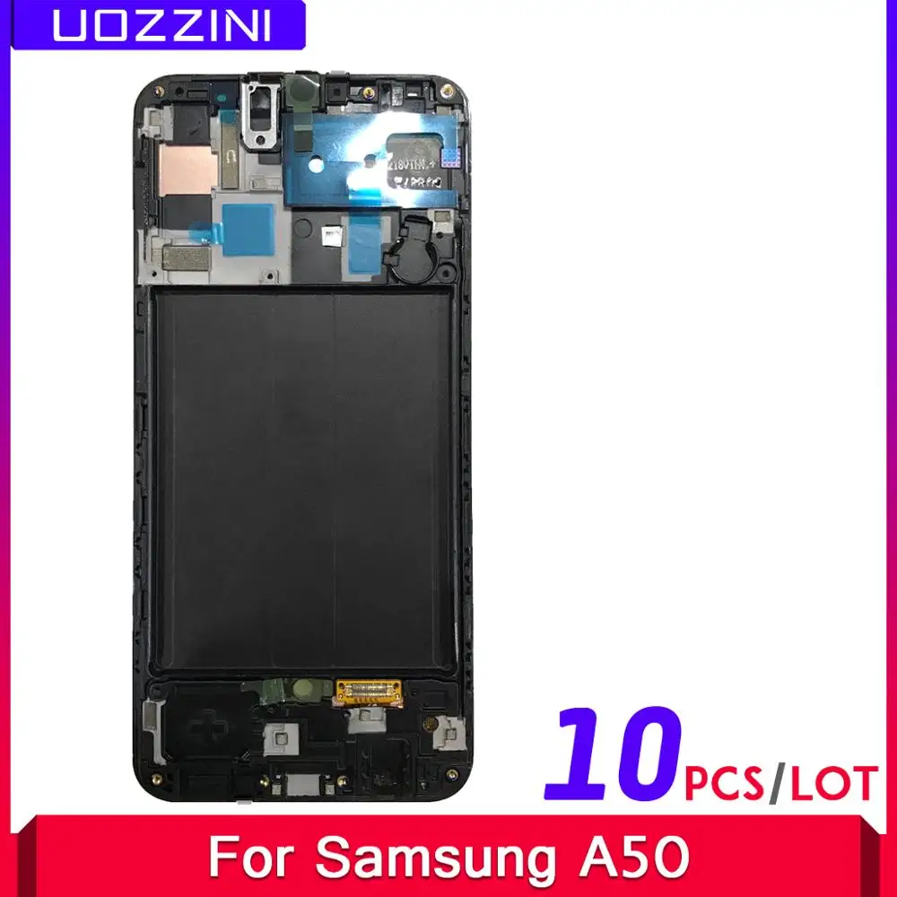 

10 Pcs/Lot 100% Tested 6.4'' LCD Display For Samsung Galaxy A50 A505F/DS A505F A505FD A505A Touch Screen Digitizer Frame