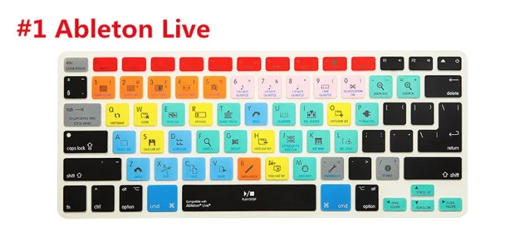Ableton Live Горячий ключ для macbook pro13 retina 15 17 A1398 A1502 raccourci clavier couverture для Adobe Serato DJ Logic Pro X Live VIM/VI - Цвет: Ableton Live