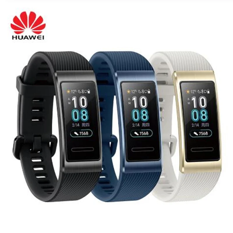 

New Huawei Band 3 Band 3 Pro Smart Band Bracelet 0.95 inch Screen Sport Tracker Swimming Waterproof Bluetooth Fitness Tracker