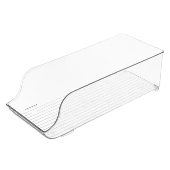 

34.5x14x10cm Rectangle Transparent Food Storage Box Plastic Refrigerator Preservation Crisper Lunch Box Kitchen Sorting Containe
