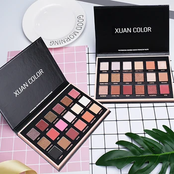 

2019 Beauty Glazed 18 Colors Eye shadow Brand Designer Cardboard Palettes Waterproof Shimmer Matte Eyeshadow Eye Makeup Pallette