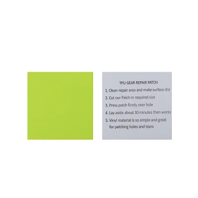 Fluorescent green 1 шт. термополиуретановый водонепроницаемый прозрачный самоклеющийся нейлоновый стикер, тканевые нашивки для палаток, диванов, пуховиков, дождевиков, ремонтная лента Umbrel - Цвет: Fluorescent green