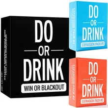 Do or Drink Party Card Game for College Camping Birthday Parties Funny for Men & Women Board Game Drinking Card Game Expansion