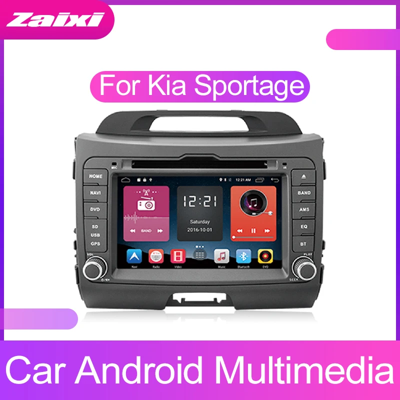 ZaiXi Android 2Din автомобильный MP5 мультимедийный видео плеер GPS автомобильный радиоприёмник Авто Радио стерео аудио для Kia Sportage/Sportage R 2010