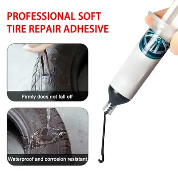

Car Tire Glue Black Paste Used Tyres Widely Repairing Automobiles Motorcycles Bicycles Effective Waterproof Tire Glue Auto Parts