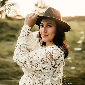 

Don&Judy Maternity Dresses for Baby Showers Long Sleeve Pregnant Women Maxi Gown Dress Sexy V Neck Pregnancy Dress Photo Shoot