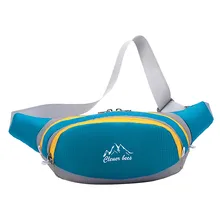 Мужская и женская простая сумка на пояс для отдыха, многофункциональные карманы, большая вместительность, модные спортивные поясные сумки для фитнеса, цветные клипсы