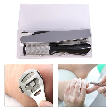 

1 Set Manicure Tool Kit Nail File Pedicure Cutter Kit Sturdy Nail Trimming Tool Kit for Home Salon Travel Use (Black)