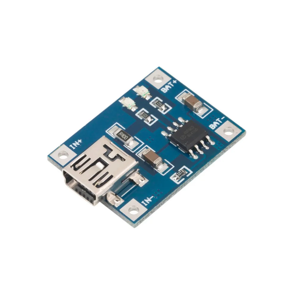

1 PC 5V Mini USB 1A Lithium Battery Charging Board TP4056 Charger Module DIY New