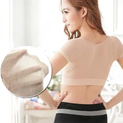1PC Women T-shirt Shape Sweat Pads Reusable Washable Underarm Armpit Sweat Pads  Absorbent Deodorant Pad
