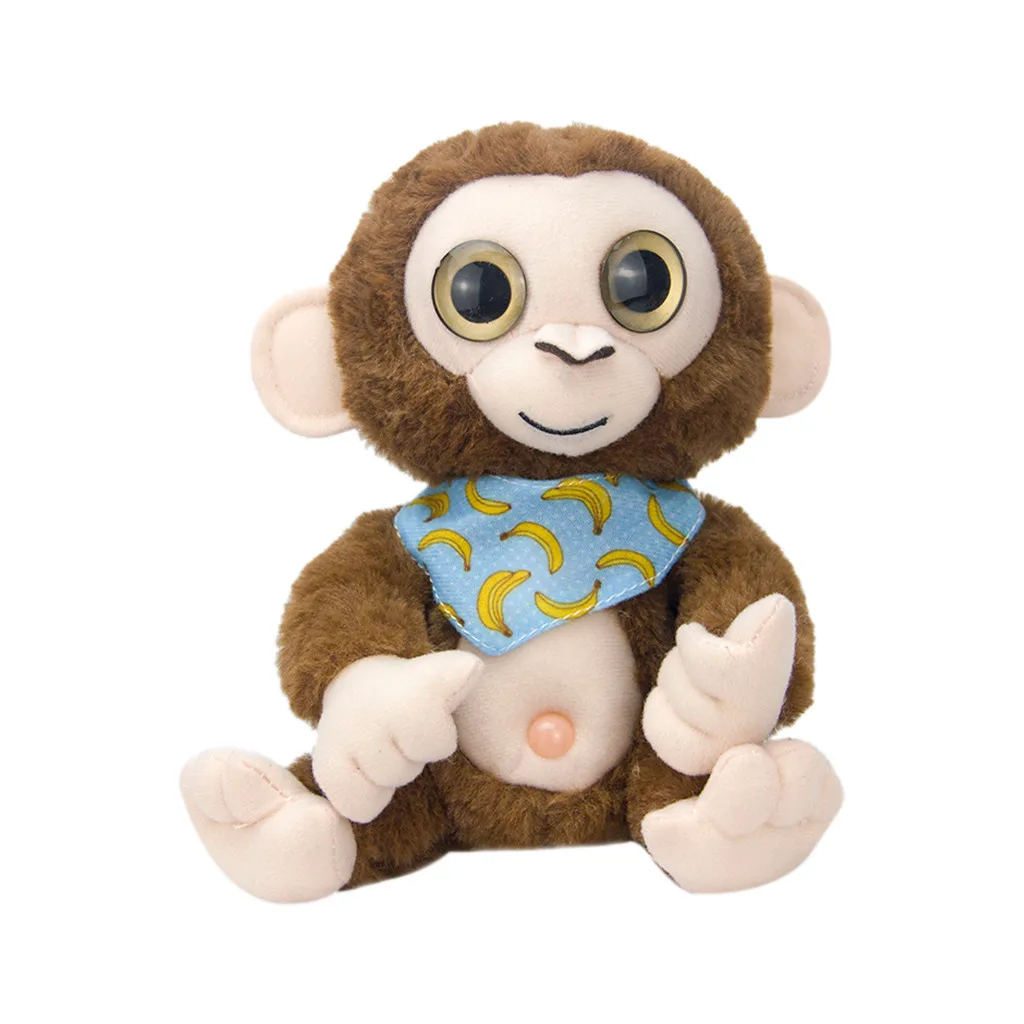 Милая мимикрическая говорящая обезьяна повторяет то, что вы говорите электронная плюшевая игрушка игрушки для детей brinquedos boneca для детей