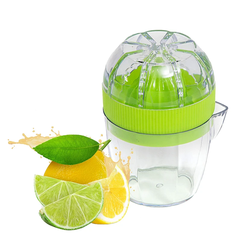 Lemon Squeezer LMETJMA Plastic Manual Orange Press Cup Citrus Squeezer Lid Pour Spout Fruit Tools