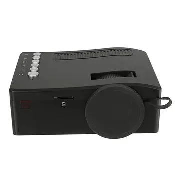 

Mini Projector Private Home Theater LED HD HDMI Projector Multiple Interface Media Player 1920 x 1080P AV USB VG 24w US Plug