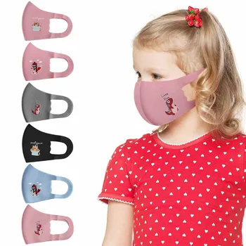 

10pcs Face Maskes Kids Cloth Face Maskswashable And Reusable Designer Printed Outdoor Protective Maks Face Scarf Mascarillas