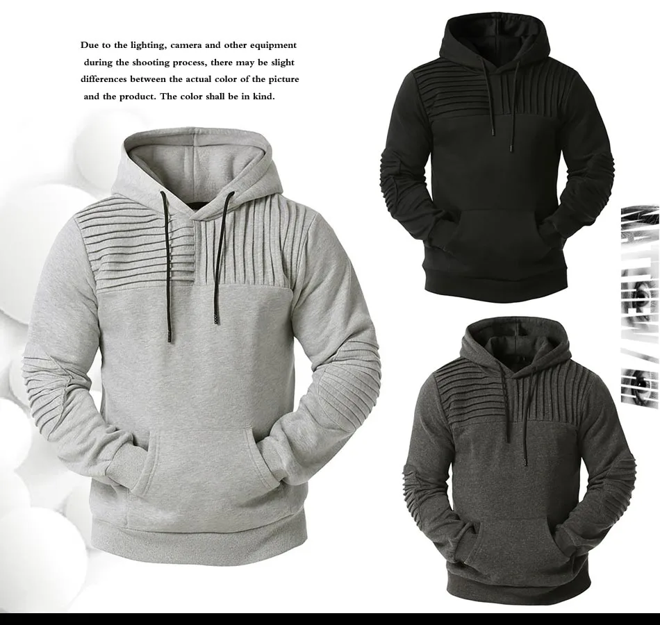 

Men's warm Hoodies men's long sleeve corded Hooded Sweater men's fashion home casual top Winter Y072