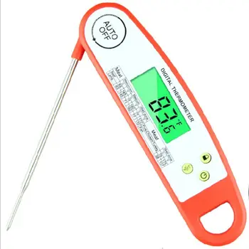 

Waterproof Electronic BBQ Digital Thermometer Folding Backlight Night Vision Meat Food Barbecue Temperature Probe