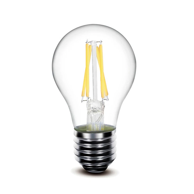 

E27 LED Light Bulb A60 2W 4W 6W 8W Glass Filament Bulb 5W 7W 9W 12W 15W 18W 220V PC Warm white Edison Vintage Lamp