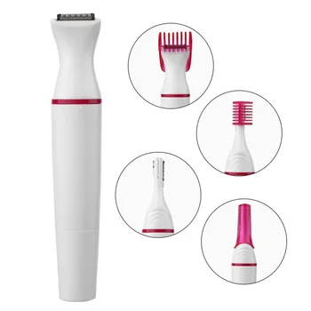 

5 in 1 Multifunction Women Hair Removal Electric Shape Female Shave Machine Mini Shaver Trimmer Razor Eyebrow Underarm Epilator
