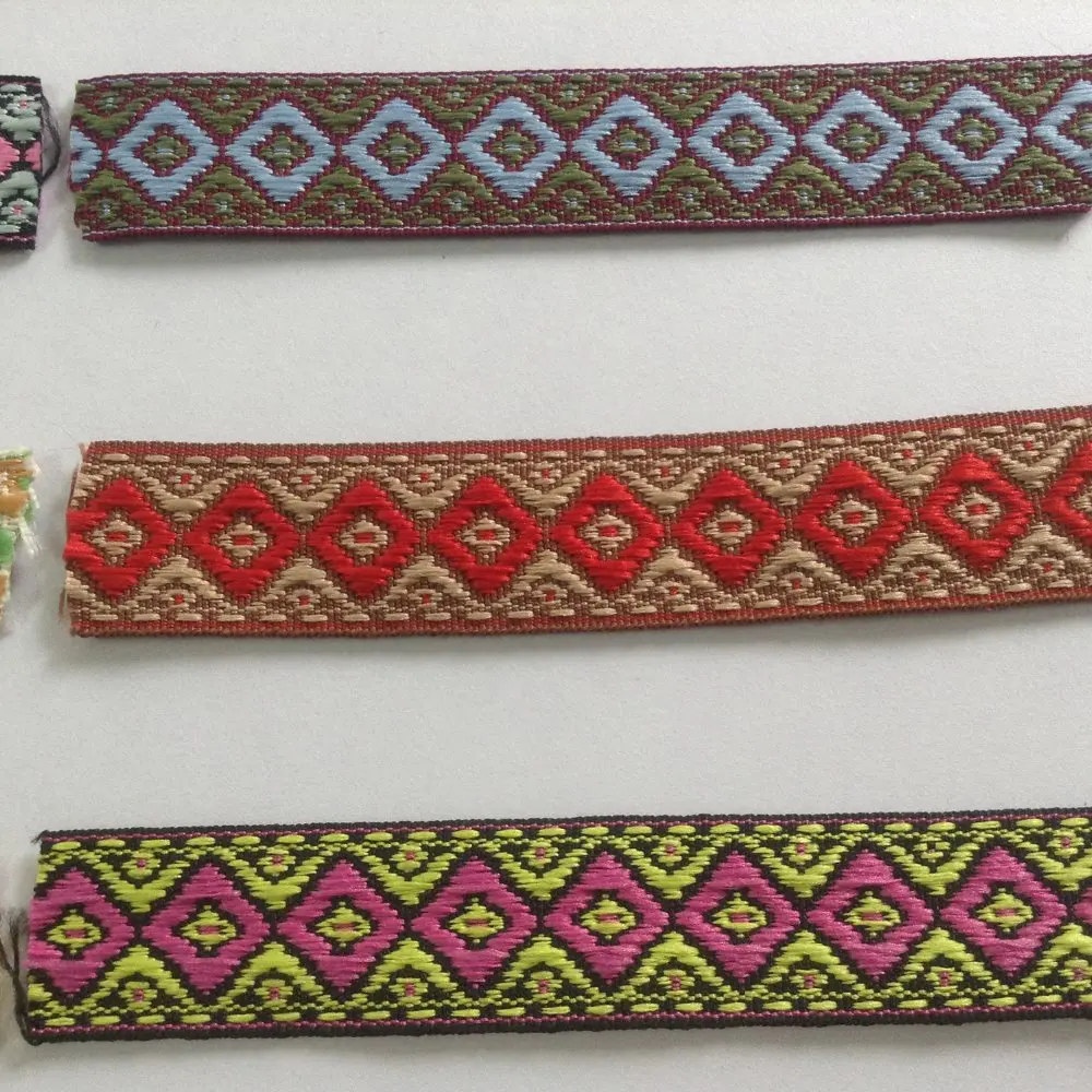 2 см Алмазная жаккардовая лента, алмазная лента, XERY191218K