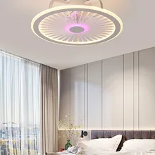 50cm ventilador com lâmpada de luz inteligente luzes controle remoto teto app controle quarto decoração nova