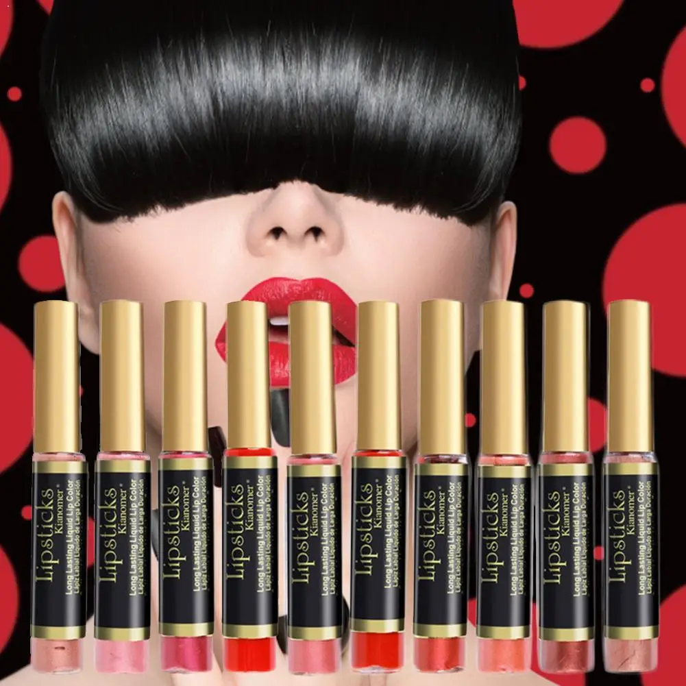 

Sexy Shimmer Lip Gloss Moisturizing Non-stick Cup Easy Long-lasting Waterproof Lip Colorfast Gloss A7F2