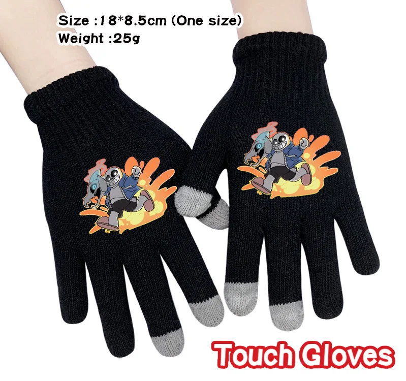 Перчатки Undertale Skeleton Sans модные зимние теплые перчатки с сенсорным экраном аксессуары для косплея - Цвет: Style 5