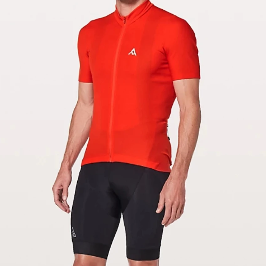 Lululemon 7 сетки pro наивысшего качества Велоспорт Джерси оранжевый и синий простой дорожный велосипед езда Одежда - Цвет: top quality