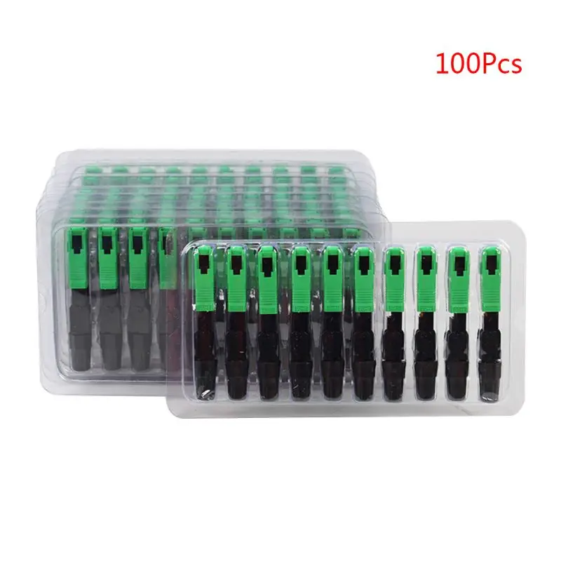 

2020 New 100pcs/set 55mm UPC APC FTTH SC Single-mode Pre-embedded Mode Fiber Optic Connectors for Distribution Boards