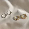 XIYANIKE 925 Sterling Silver Circle Arc Earrings Trendy Retro Simple Hot Sexy Exquisite Couple Valentine's Day Gift Cерьга ► Photo 2/6