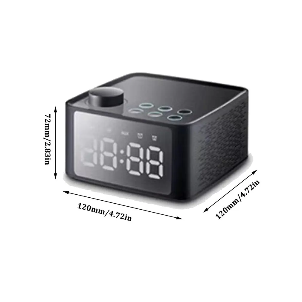 Прочный B1 bluetooth динамик с подставкой двойной будильник радиокарта сабвуфер Настольный многофункциональный подарок аудио динамик