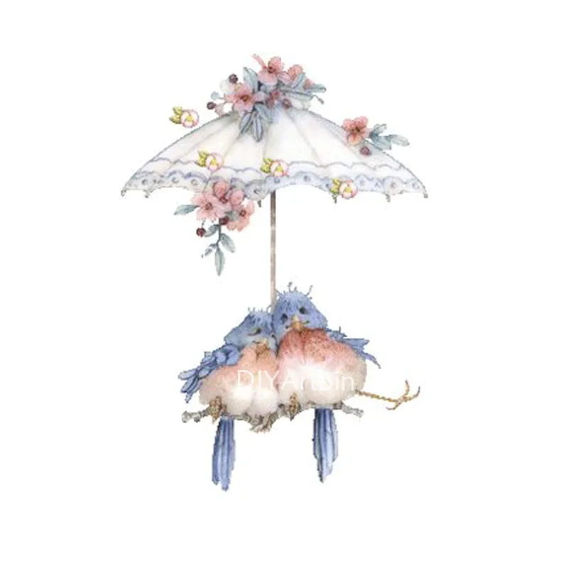 Металлические Вырубные штампы с цветами и птицами для Пасхи Дня Святого