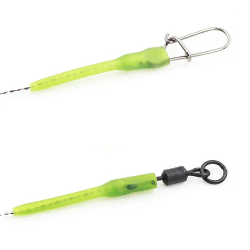 30pcs/lot 30mm Anti Tangle Rubber Sleeves Connect with Fishing Hook Carp Coarse for Carp Fishing Accessories