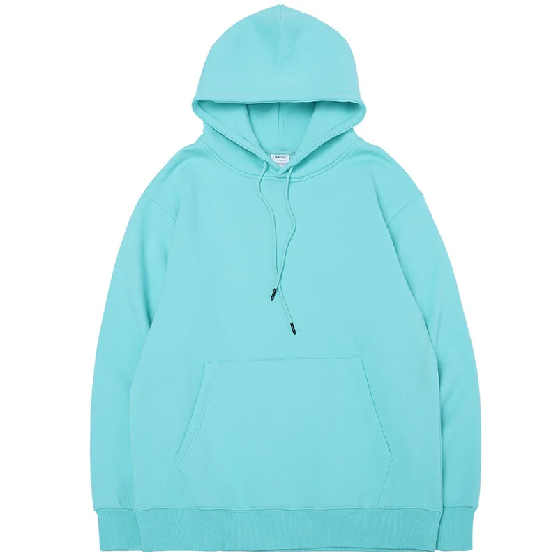 Blue H. A. Sueno Популярные свободные мужские s толстовки High Street Solid мужские s толстовки Толстовка с капюшоном оверсайз для мужчин Прямая /7 - Цвет: Blue