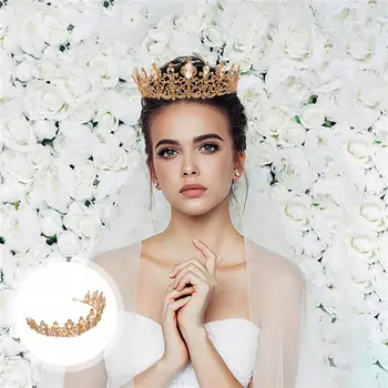 

1 PC Rhinestones Delicate Prom Wedding Crown Hair Accessories