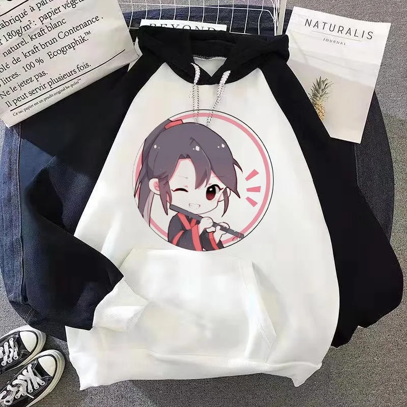 Оранжевый Аниме Mo Dao Zu Shi Косплей Wei WuXian Lan WangJi BL зимнее Теплое повседневное пальто унисекс толстовки ChenQingLing Толстовка - Цвет: Оранжевый