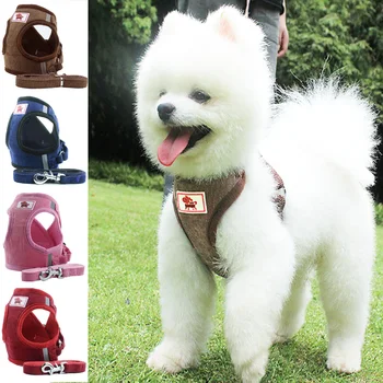 

Pet Harness Leash Outdoor Adjustable Chest Vest For Small Medium Dog Bulldog Chihuahua Collar Pet Travel Supplies