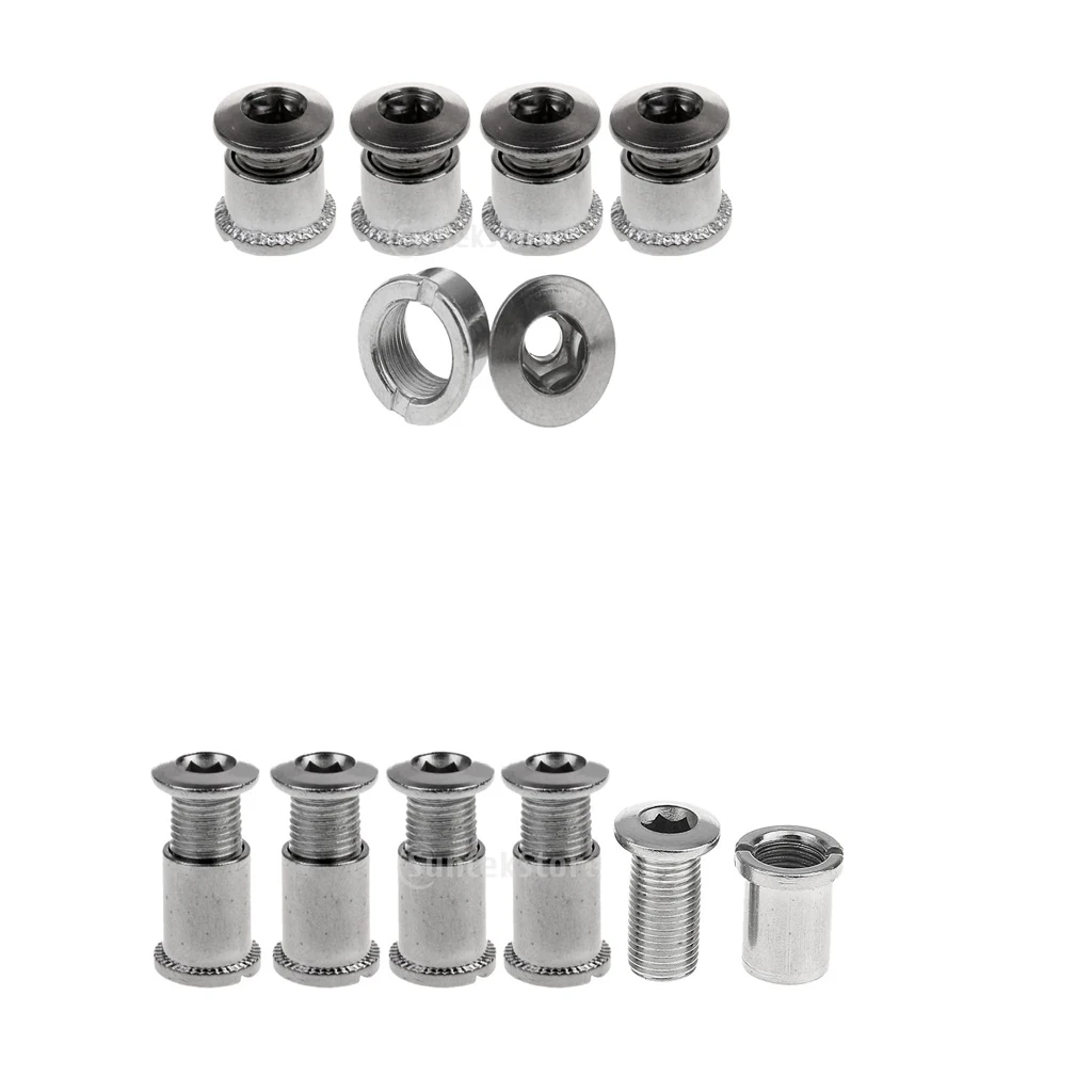 10 Pairs Mountain Bike Crankset Bolts Crank Bolts Crank Arm Bolt Stainless Steel Silver A C