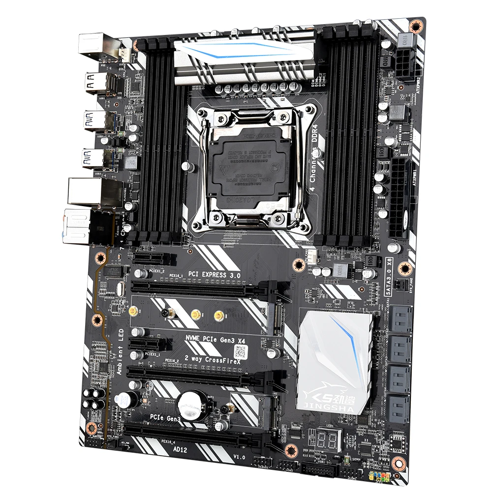 JINGSHA X99 D8 LGA2011 3 набор материнских плат с XeonXeon процессор E5 2678 V3 Процессор 2 5 г