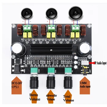 

M573 TPA3116 D2 80Wx2+100W 2.1 Channel Audio digital Power Amplifier Board Bass Subwoofer With NE5532 Preamplifier