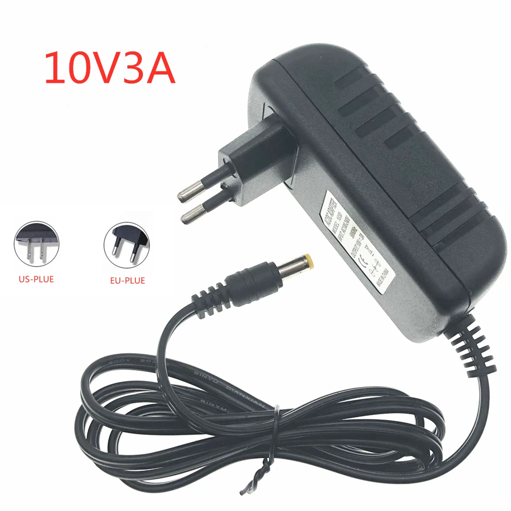 AC 110 240V к DC 10V3A Универсальный адаптер питания 10V 3A блок зарядное устройство ЕС США