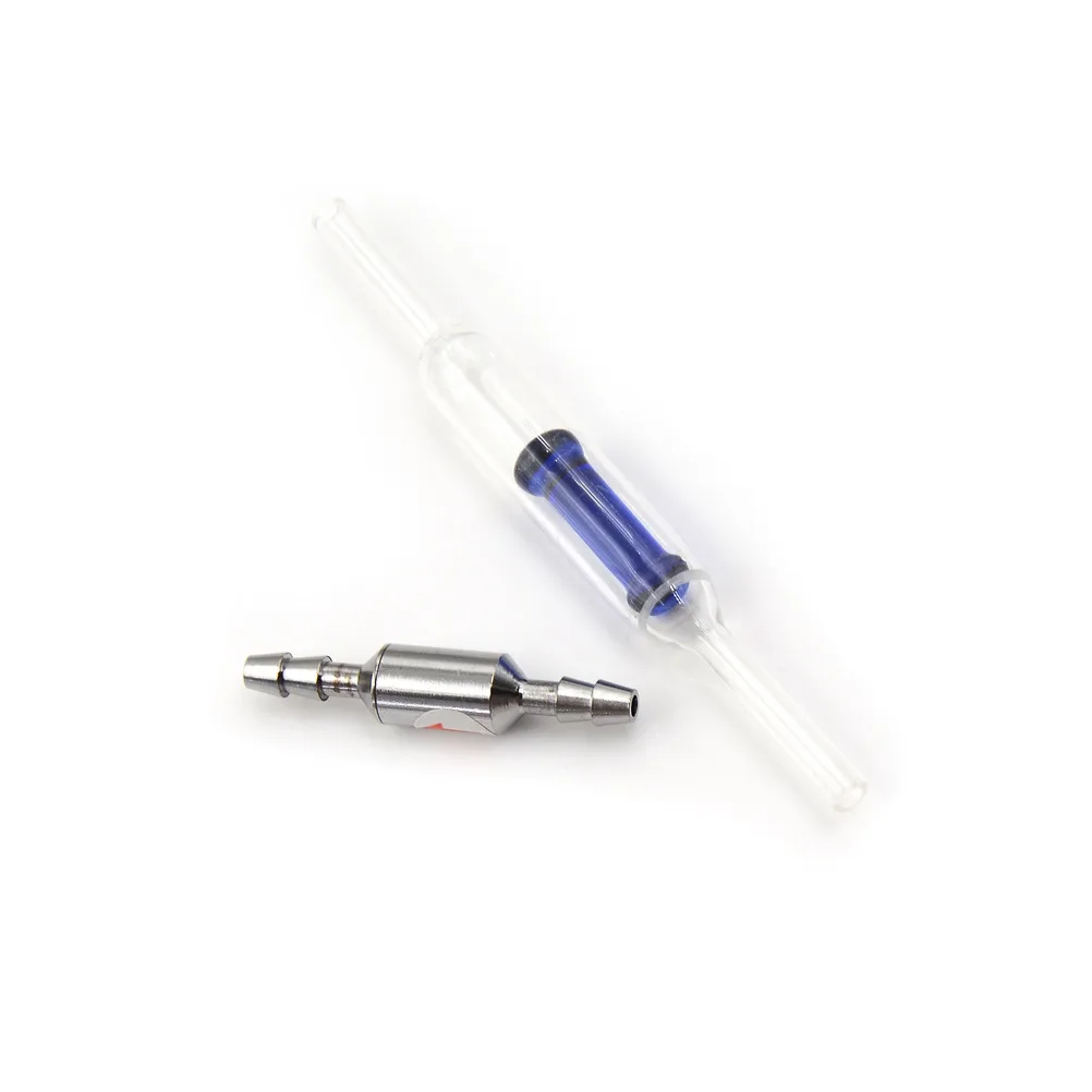 1Pc New Stainless Steel CO2 Check Valve One Way For Aquarium CO2 Diffuser Regulator