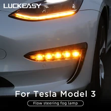 LUCKEASY – accessoires fonctionnels extérieurs, mise à niveau des feux antibrouillard pour Tesla modèle 3 LED