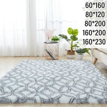 

4 Sizes Modern Style Non-slip Carpet Rug Mat Living Room Bedroom Hotel Textile Washable Thicker Soft Coffee Table Floor Carpet