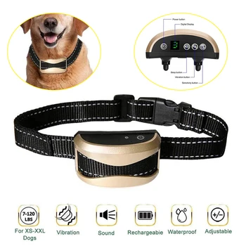 

4 in 1 Function Pet Dog Repeller Anti Barking Stop Bark Training Device Trainer Vibration + Electric Shock + Sound + Flashing Li