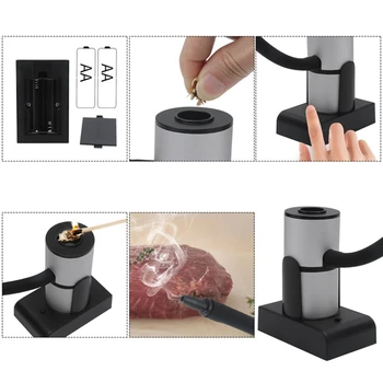 

1 Pc Food Smoker Generator Portable Molecular Cuisine Smoking Gun Meat Burn Cocktails Drinks Smokehouse Cooking for BBQ Grill