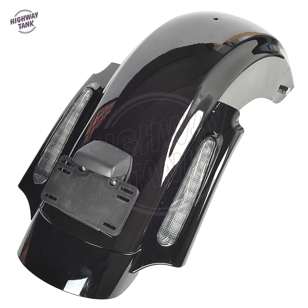 Черный мотоцикл CVO СТИЛЬ заднее крыло системы чехол для Harley Davidson Touring Electra Glide 2009-2013